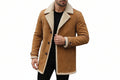 Apex Crest Minimalist Genuine Suede Long Leather Coat for Men – premium minimalist suede leather coat by Urbanhides, designed for timeless men’s fashion in the UK, USA and Australia.