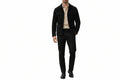 Apex Forge Midnight Black Suede Blazer for Men, premium genuine suede leather jacket with fully customizable fit and design, stylish menswear for UK, USA and Australia.