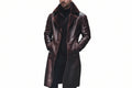 Aristohide biker style long genuine leather coat for men by UrbanHides, designed for customers in the UK, USA and Australia.