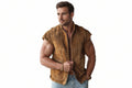 Ravenhall Adventure Rider Suede Vest for Men – premium men’s suede riding vest by Urbanhides, designed for adventure, outdoor style and modern fashion in the UK, USA and Australia.