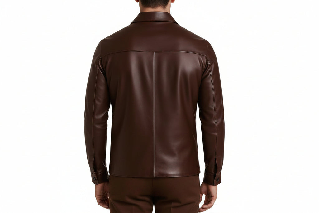 Shadow Rider Signature Edge Men's Lambskin Leather Bomber Jacket Front View – Premium Genuine Lambskin Leather Bomber Jacket by UrbanHides with Classic Zip Closure, Luxury Black Leather Outerwear for Men