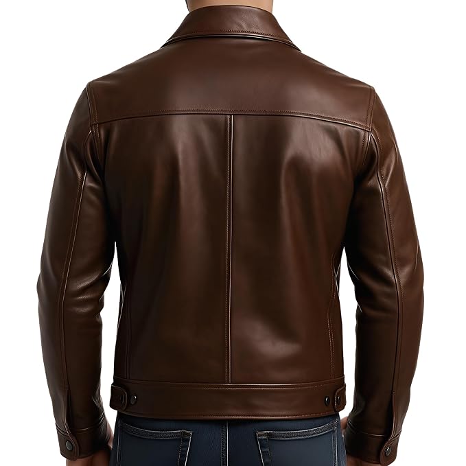 Storm Wolf Crown Real Leather Slim Cut Jacket