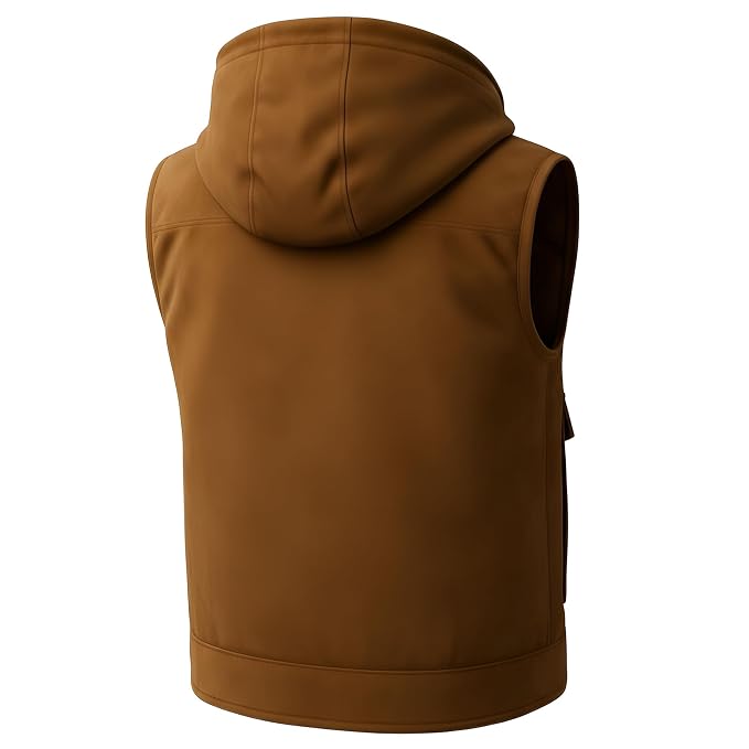 Stormveil Classic Snap Button Suede Vest for Men back – premium men’s suede vest with classic snap-button styling by Urbanhides, designed for customers in the UK, USA and Australia.