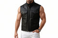 Titan Hide Distressed Motorcycle Leather Vest for Men – rugged distressed motorcycle leather vest by Urbanhides, designed for riders and leather enthusiasts in the UK, USA and Australia.
