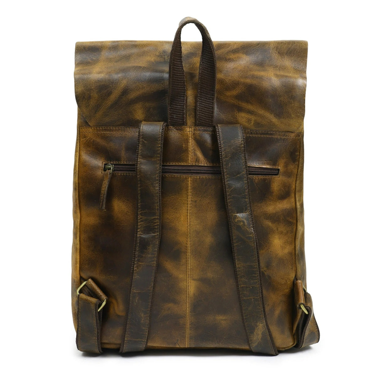 Urbanhides Vintage Genuine Leather Backpack – Antique Brown