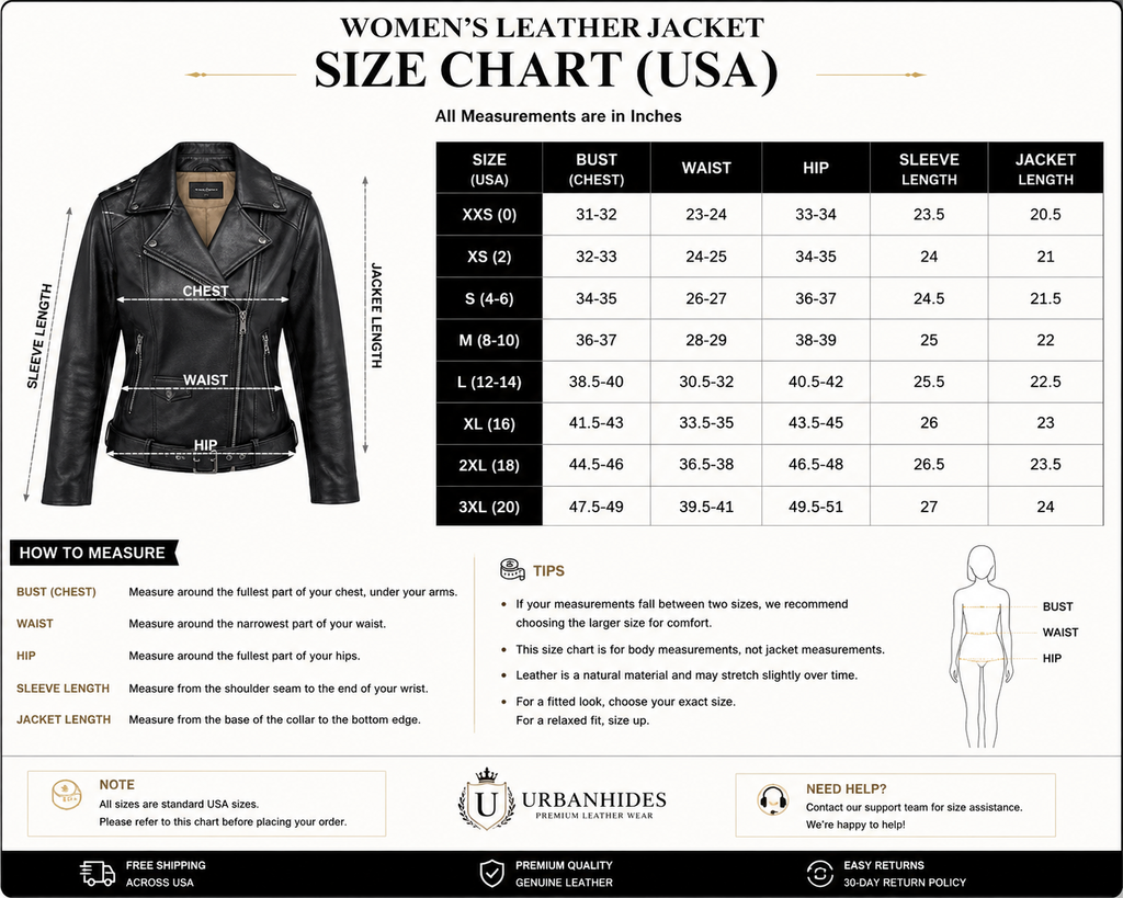 Rebel Queen Genuine Leather Biker Jacket for Women