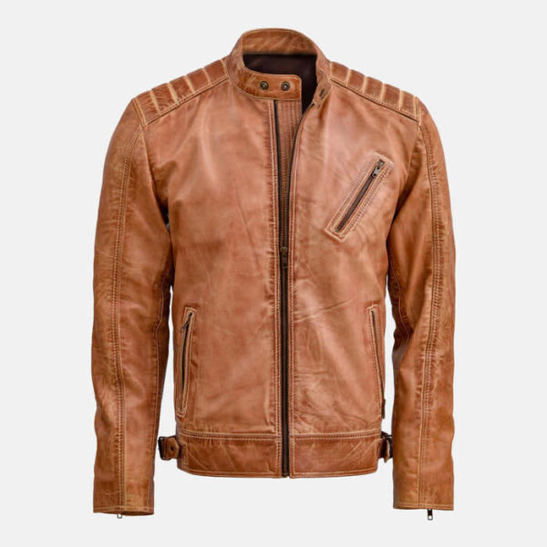 Highway Hero Leather Biker Jacket for Men