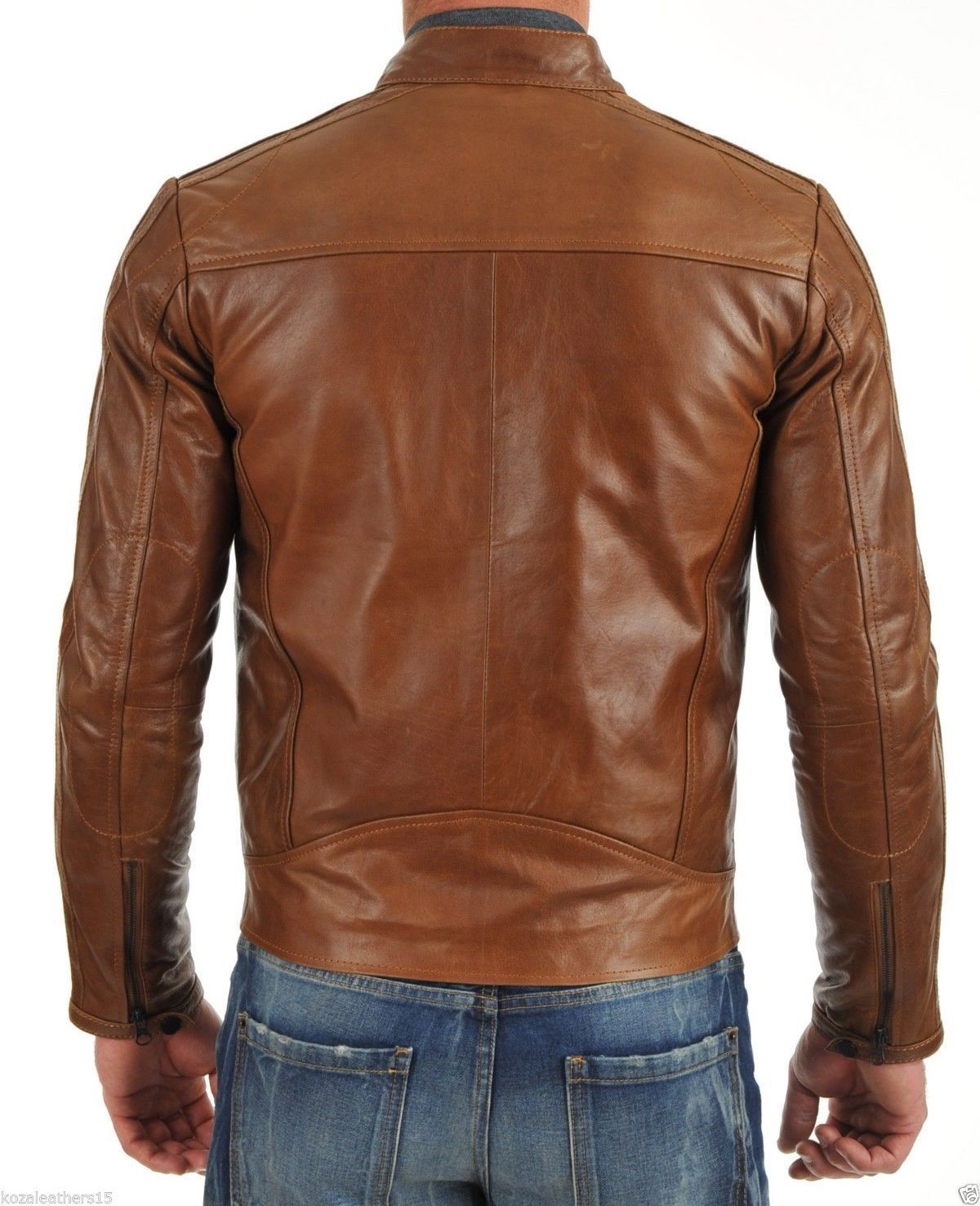 Urbanhides Steelheart Sentinel Biker Leather Jacket for Men Custom Made
