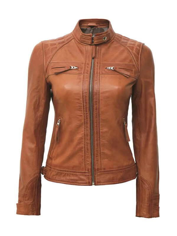 Heritage Cafe Racer Leather Jacket Front