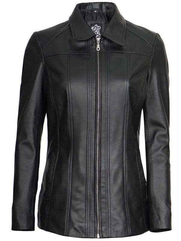 Marsha Classic Leather Car Coat