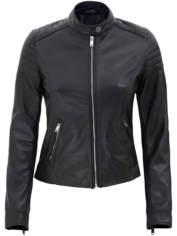 Nova Chic Cafe Racer Jacket Front