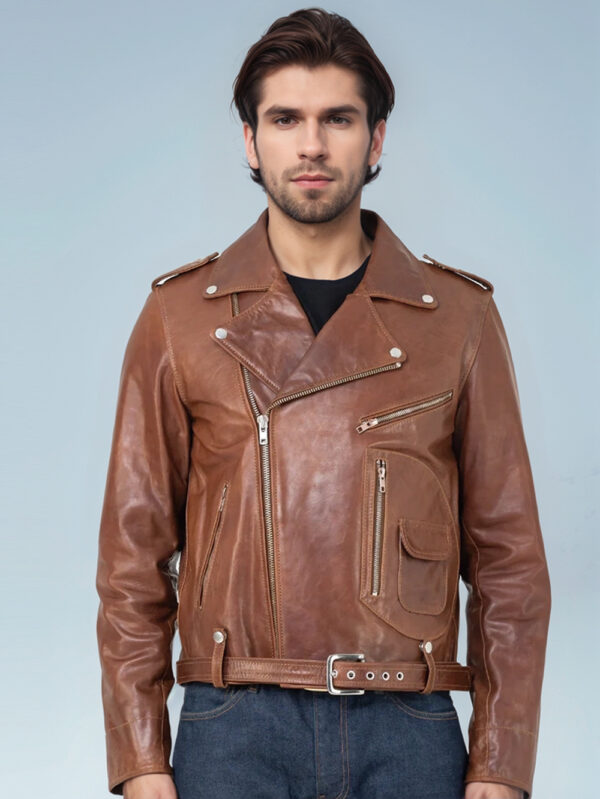 Urbanhides Signature Men's Moto Leather Jacket Front